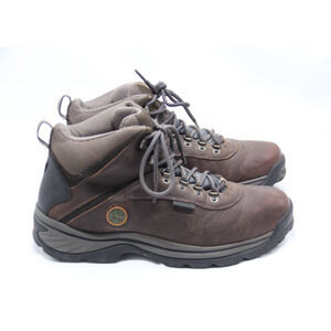Timberland Ledge Mid Hiking Boots Mens Sz 12 Brown Leather Round Toe Ankle 12135